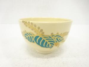 京焼　加藤藤山造　金彩色絵　桐　茶碗